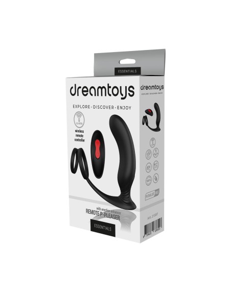 Vibromasseur anal Dream Toys Essentials P-Pleaser Noir