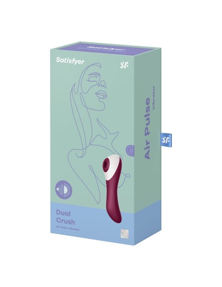 Aspirateur à clitoris Satisfyer Dual Crush Rouge