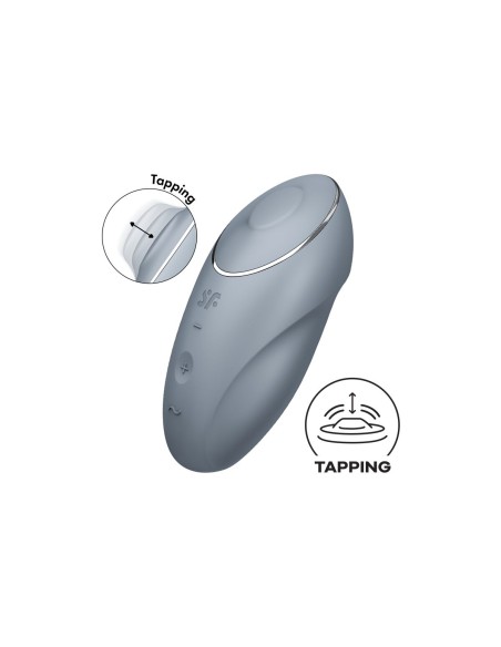 Masseur Satisfyer Tap & Climax Bleu