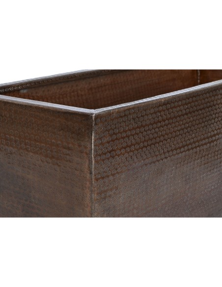 Set de pots de fleurs Home ESPRIT Doré Aluminium 100 x 43 x 40 cm
