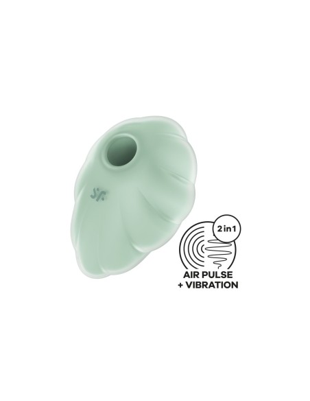 Aspirateur à clitoris Satisfyer Cloud Dancer Vert