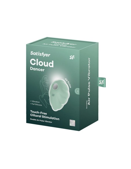 Aspirateur à clitoris Satisfyer Cloud Dancer Vert