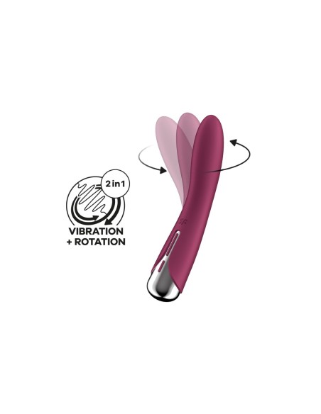 Vibromasseur Satisfyer Spinning Vibe Rouge