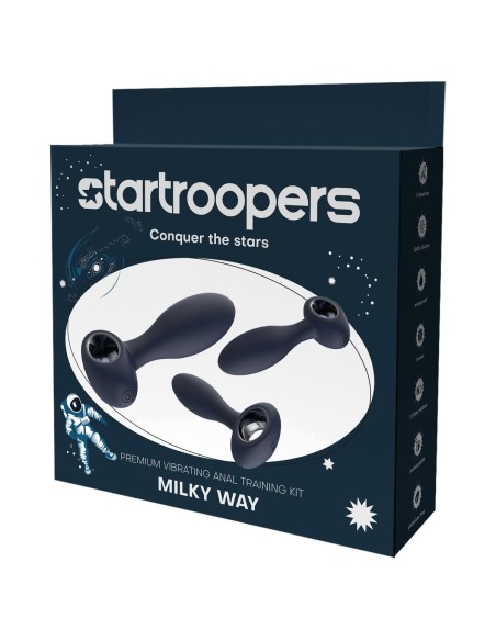 Plug Anal Dream Toys STARTROOPERS  Bleu 3 Pièces