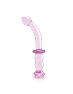 Gode Dream Toys Glaze Glass G-spot Rose
