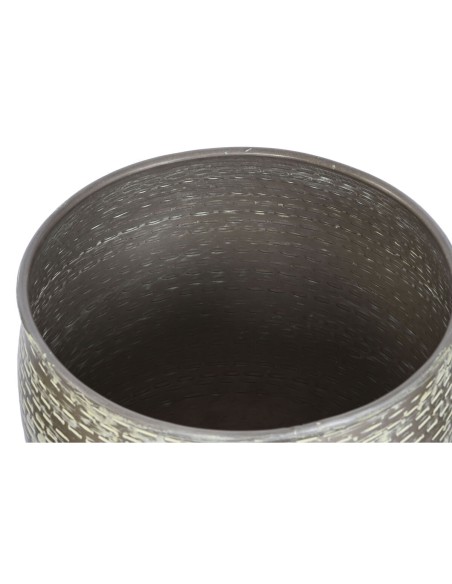 Set de pots de fleurs Home ESPRIT Vert Aluminium 39 x 39 x 33 cm