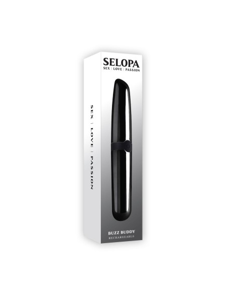 Mini Vibromasseur Selopa Buzz Buddy Noir