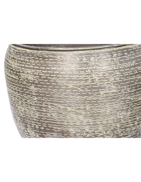 Set de pots de fleurs Home ESPRIT Vert Aluminium 39 x 39 x 33 cm