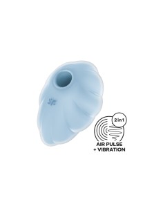 Aspirateur à clitoris Satisfyer Cloud Dancer Bleu 2