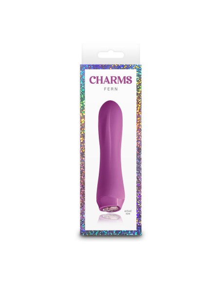Mini Vibromasseur NS Novelties Charms Fern Ruby Rouge