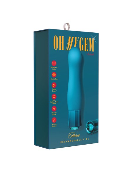 Mini Vibromasseur Blush Gem Fierce Vert