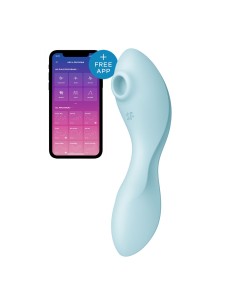 Aspirateur à clitoris Satisfyer Cruvy Trinity 5+ Bleu