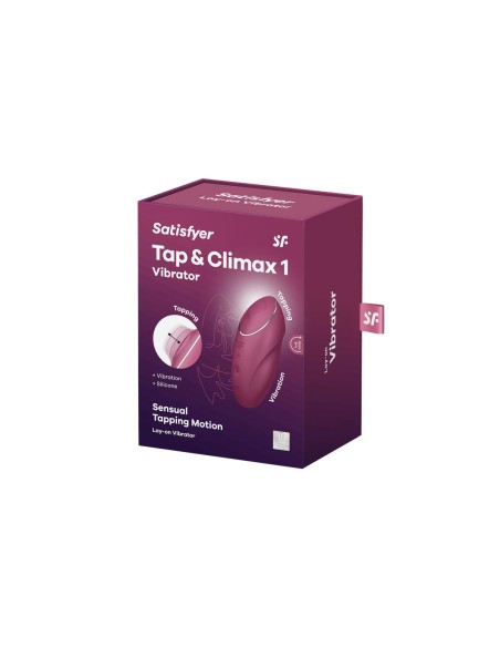 Masseur Satisfyer Tap & Climax Rouge