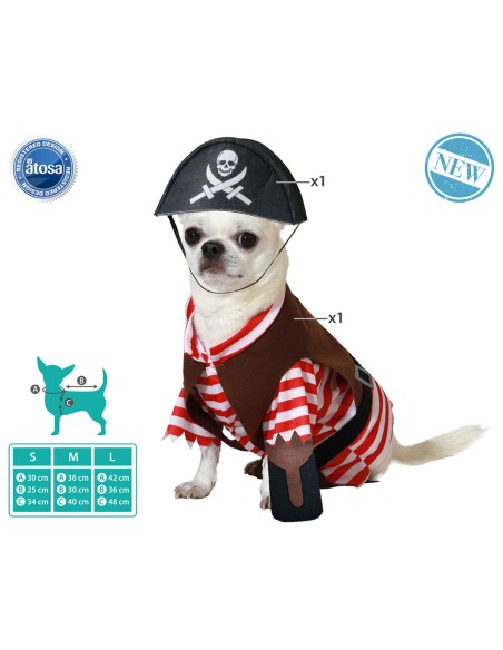 déguisement pour chien L Pirate