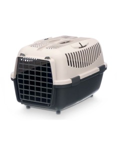 Cage de Transport Mascow ARET080 Anthracite Gris clair Plastique 36 x 35 x 55 cm (6 Unités) 2