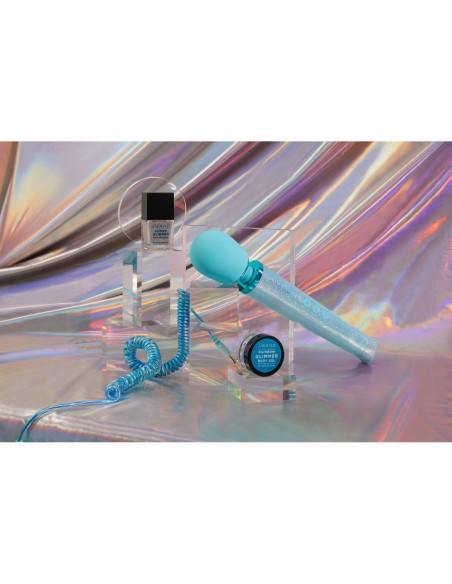 Vibromasseur Le Wand All That Glimmers Set Bleu pastel