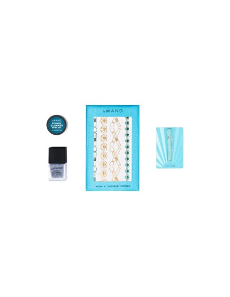 Vibromasseur Le Wand All That Glimmers Set Bleu pastel