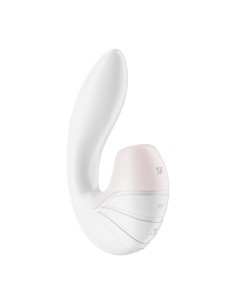 Vibration de Stimulation Double Satisfyer Supernova Blanc