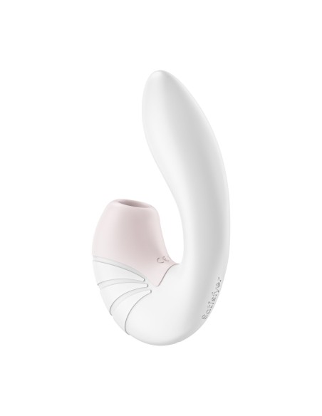 Vibration de Stimulation Double Satisfyer Supernova Blanc