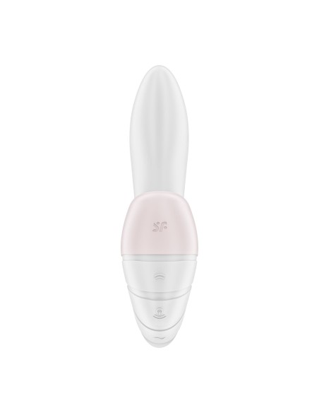 Vibration de Stimulation Double Satisfyer Supernova Blanc