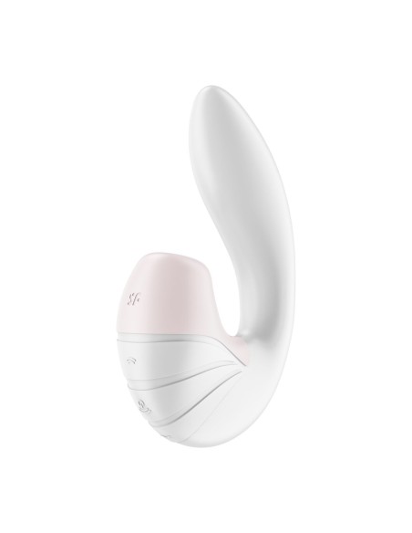 Vibration de Stimulation Double Satisfyer Supernova Blanc