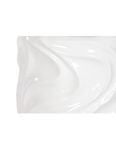 Cache-pot Home ESPRIT Blanc Fibre de Verre Ondes 35 x 35 x 71 cm 2