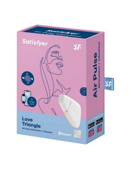 Aspirateur à clitoris Satisfyer Love triangle Blanc