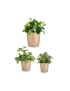 Set de pots Ibergarden CONICO-1019 Beige Argile Cónica Ø 14 cm Ø 22 cm Ø 17 cm 3 Pièces 2