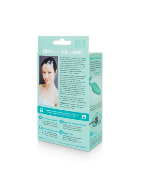 Plug Vibrant Anal B-Vibe Bump Texture Vert
