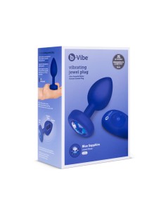 Vibromasseur B-Vibe Vibrating Jewel Bleu Blue marine L/XL