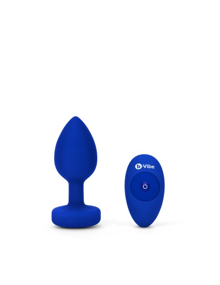 Vibromasseur B-Vibe Vibrating Jewel Bleu Blue marine L/XL