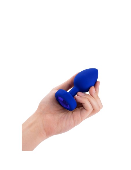 Vibromasseur B-Vibe Vibrating Jewel Bleu Blue marine L/XL