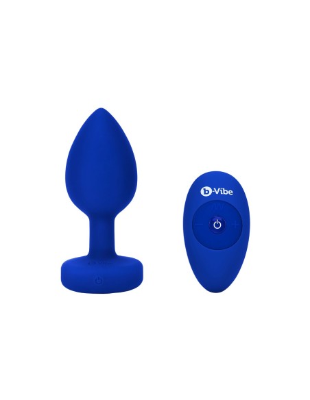 Vibromasseur B-Vibe Vibrating Jewel Bleu Blue marine L/XL