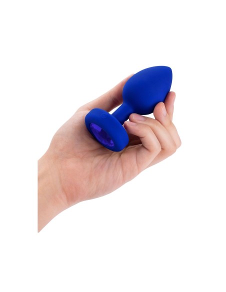 Vibromasseur B-Vibe Vibrating Jewel Bleu Blue marine L/XL