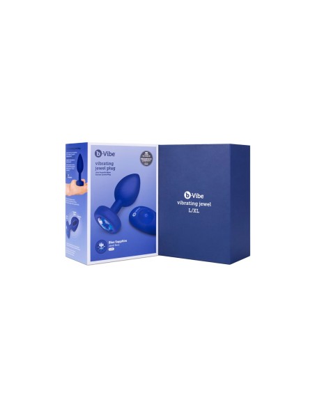 Vibromasseur B-Vibe Vibrating Jewel Bleu Blue marine L/XL