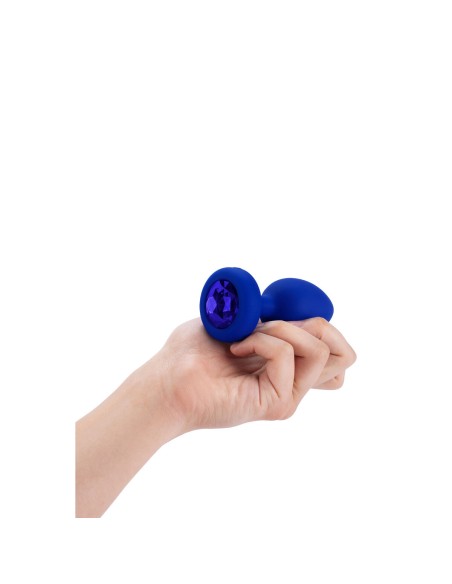 Vibromasseur B-Vibe Vibrating Jewel Bleu Blue marine L/XL