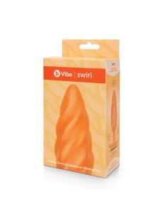 Plug Vibrant Anal B-Vibe Swirl Texture Orange