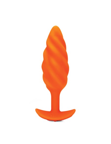Plug Vibrant Anal B-Vibe Swirl Texture Orange