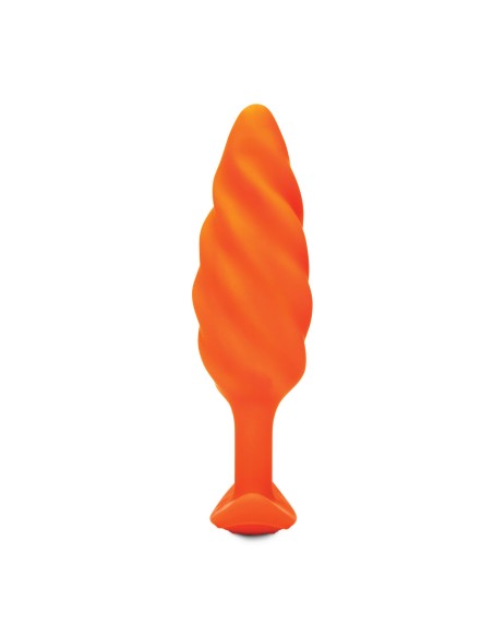 Plug Vibrant Anal B-Vibe Swirl Texture Orange