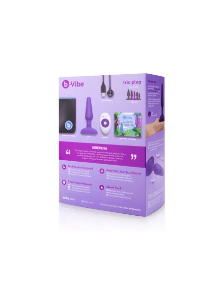 Plug anal avec télécommande B-Vibe 05882530000 Violet