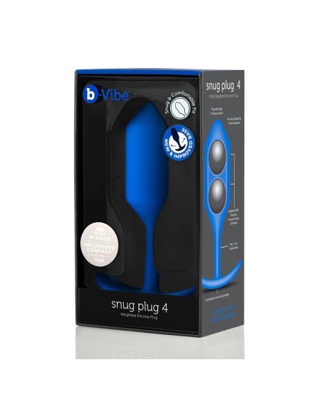 Plug Anal B-Vibe 4 Bleu Blue marine
