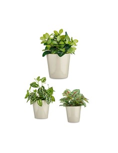 Set de pots Ibergarden CONICO-7044 Gris Argile Cónica Ø 14 cm Ø 22 cm Ø 17 cm 3 Pièces 2