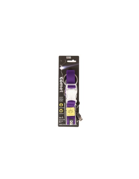 Collier pour Chien Dog Gone Smart Violet L Lumière