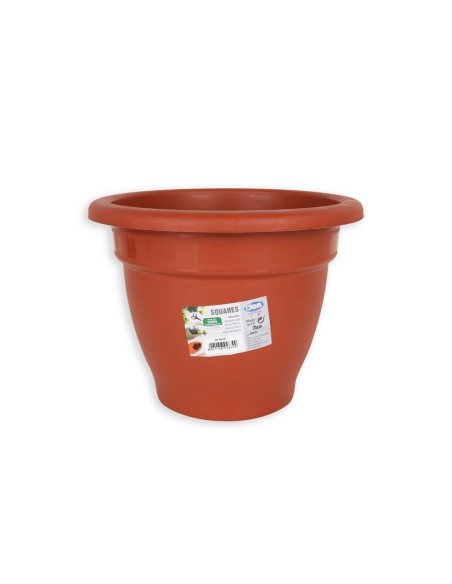 Pot Dem Squares Ronde Marron 25 x 25 x 19 cm (6 Unités)
