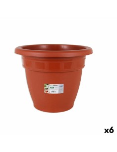 Pot Dem Squares Ronde Marron 41,5 x 33 cm (6 Unités)