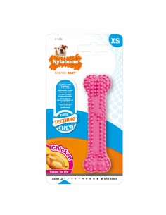 Jouet pour chien Nylabone Birka Rose Poulet XS
