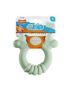 Jouet pour chien Nylabone SENSORY TACTILE RING Vert Beurre de cacahuètes Poulet S