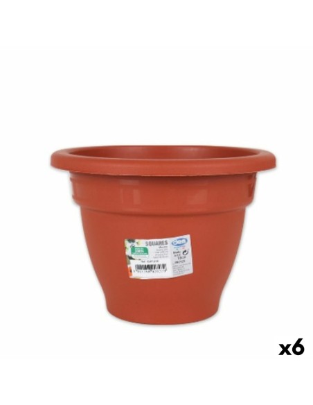 Pot Dem Squares Ronde Marron 18 x 13,3 cm (6 Unités)