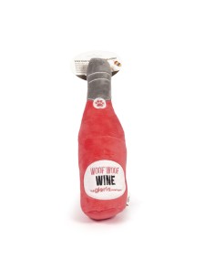 Jouet pour chien en peluche Gloria Woof Woof Wine Rose Polyester polypropylène