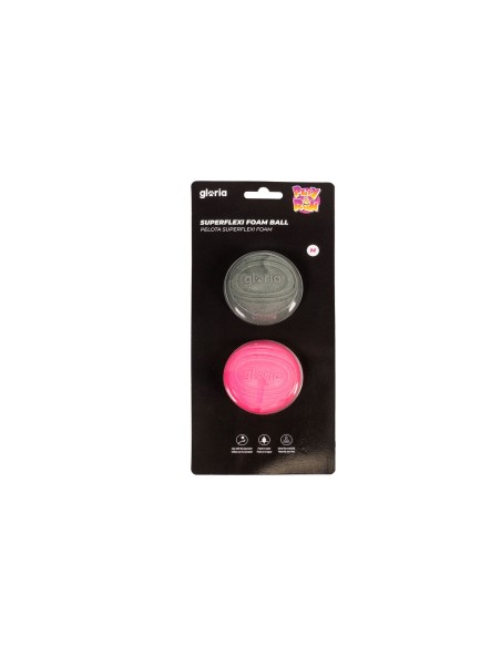 Boule pour animaux de compagnie Gloria PLAY AND RUN Gris Mousse TPR M 6,35 cm 2 Unités